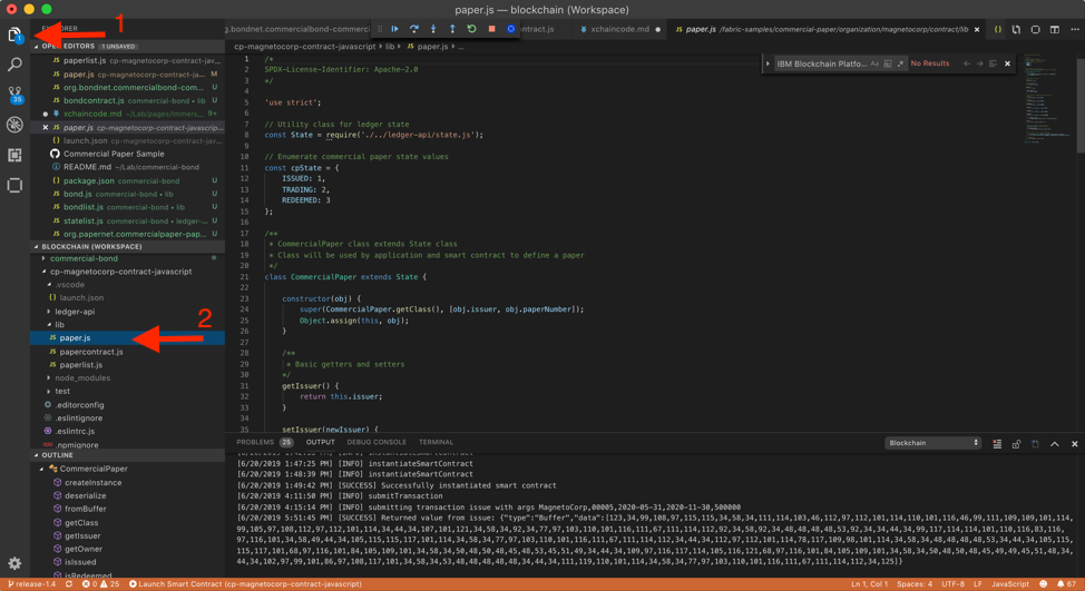 VSCode-xchaincode-paperjs