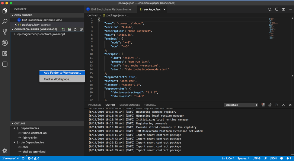 VSCode-xchaincode1